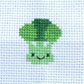 Kawaii Broccoli Cross Stitch Kit In A Matchbox