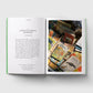 Open book showing text and a photo of Stroud Green Market