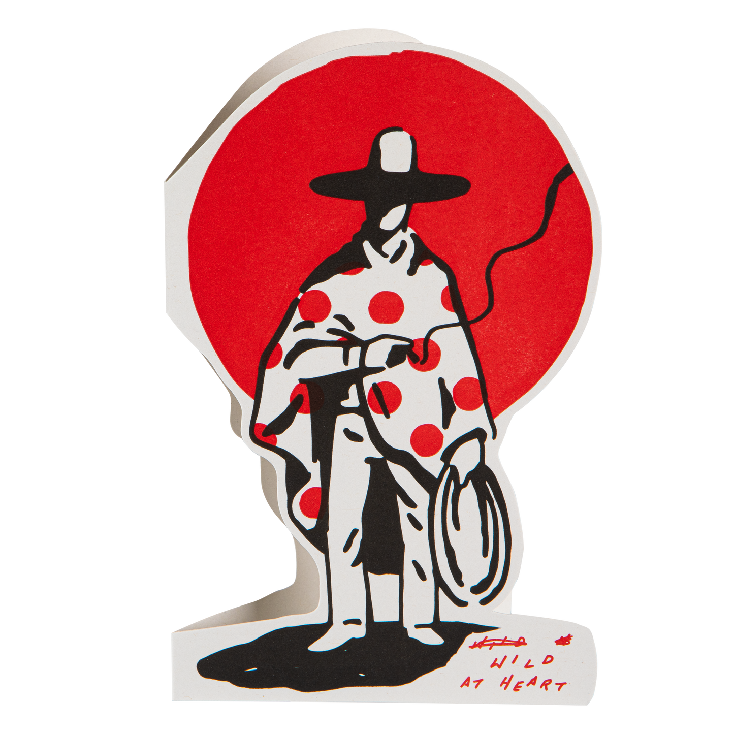 Wild At Heart Cowboy  Letterpress Greeting Card