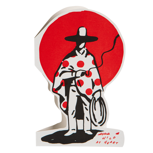 Wild At Heart Cowboy  Letterpress Greeting Card