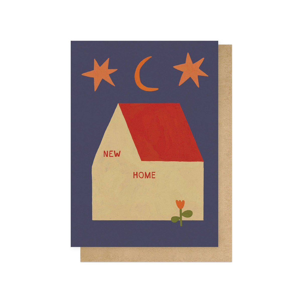 New Home at Night Greeting Card