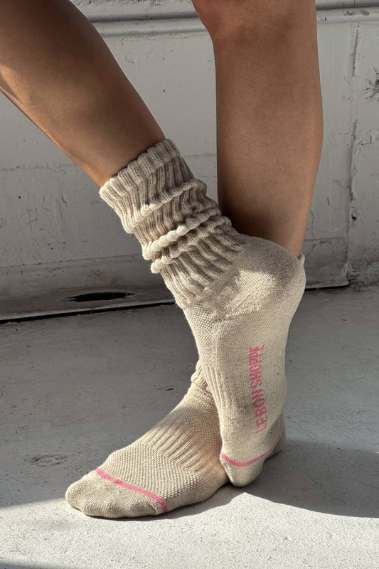 Le Bon Shoppe Oatmeal Ballet Socks