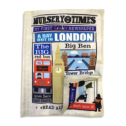 London Crinkly Newspaper Cloth Book