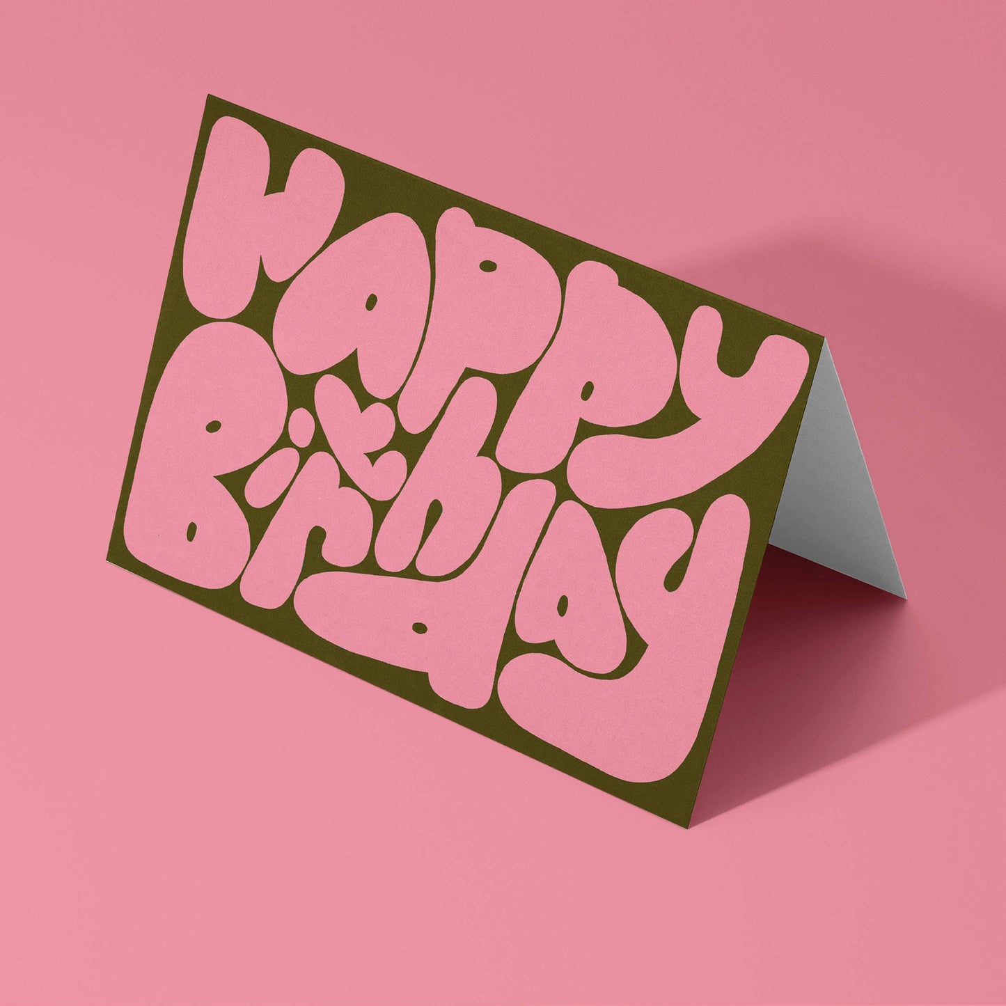 Pink Birthday Bubble Greeting Card
