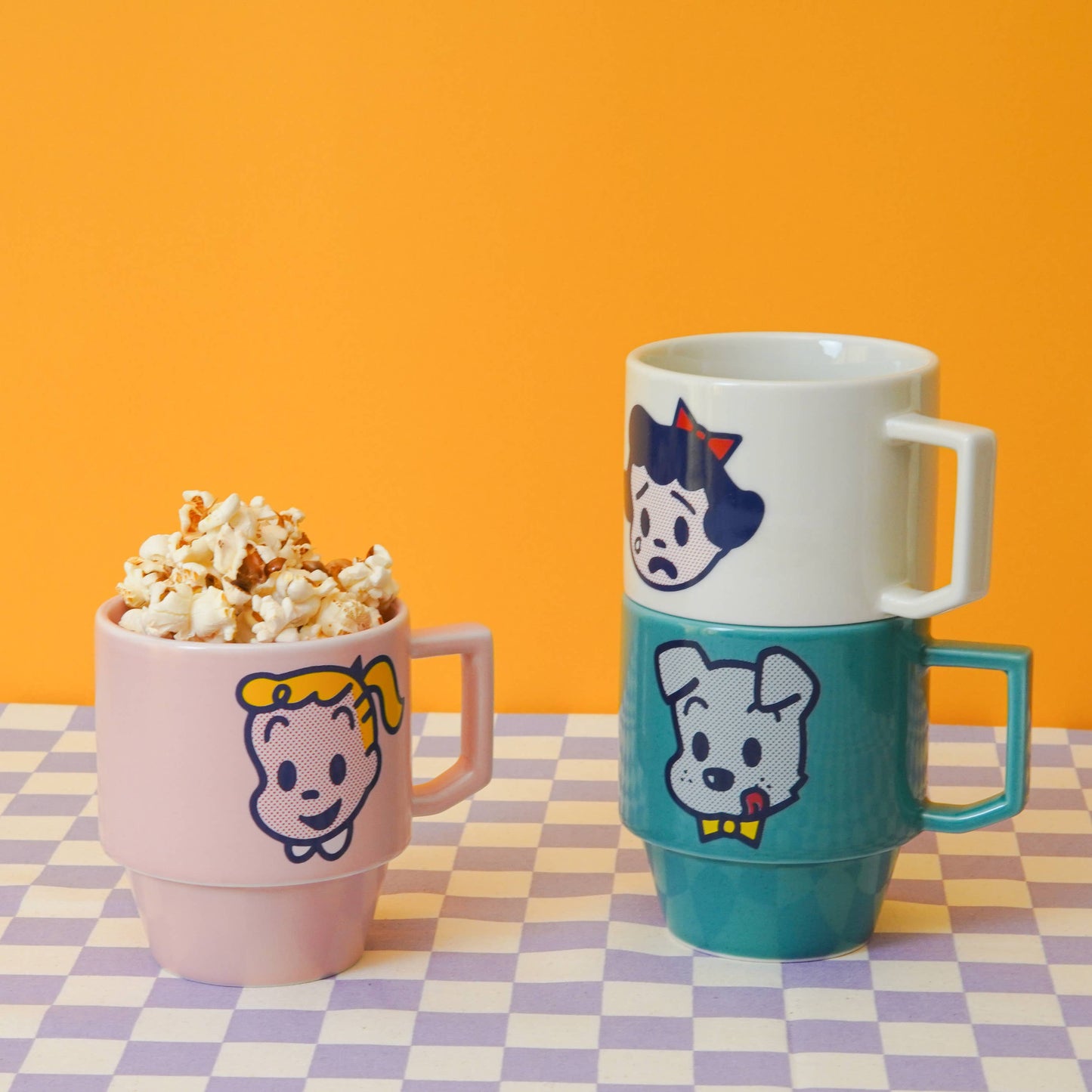 Peach / Jill Stackable Hasami Mug