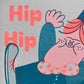 Hip Hip Hooray - A6 Riso Greeting Card  