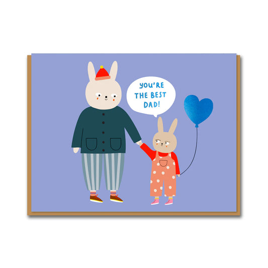 Best Bunny Dad Greeting Card