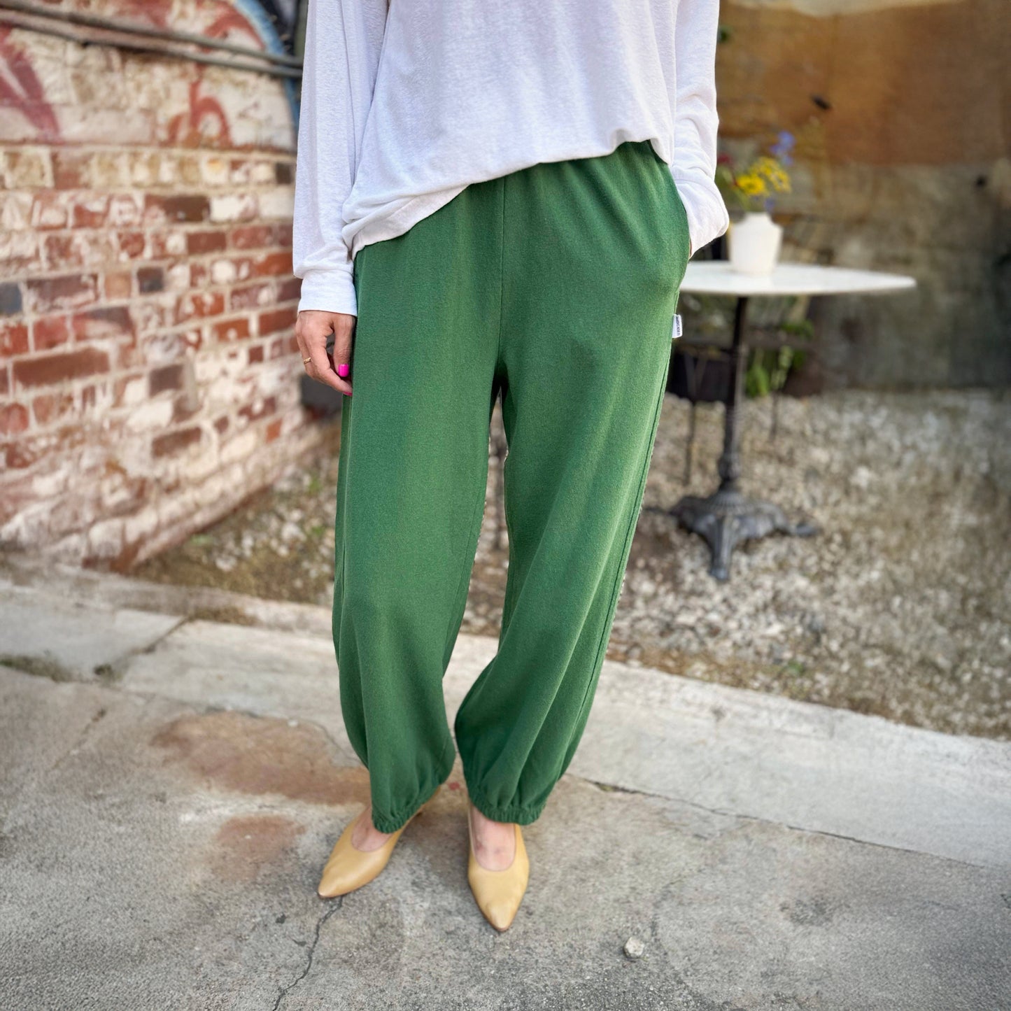Le Bon Shoppe Moss Green Balloon Pants