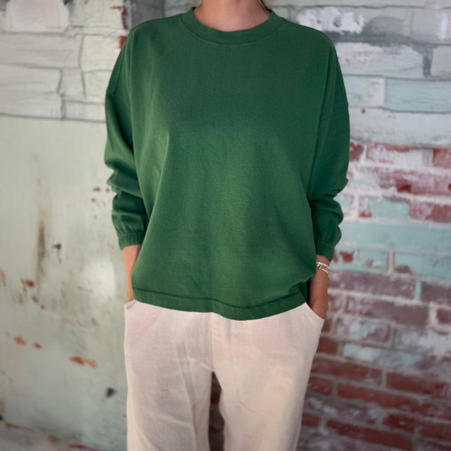 Le Bon Shoppe Moss Green Naturelle Tee