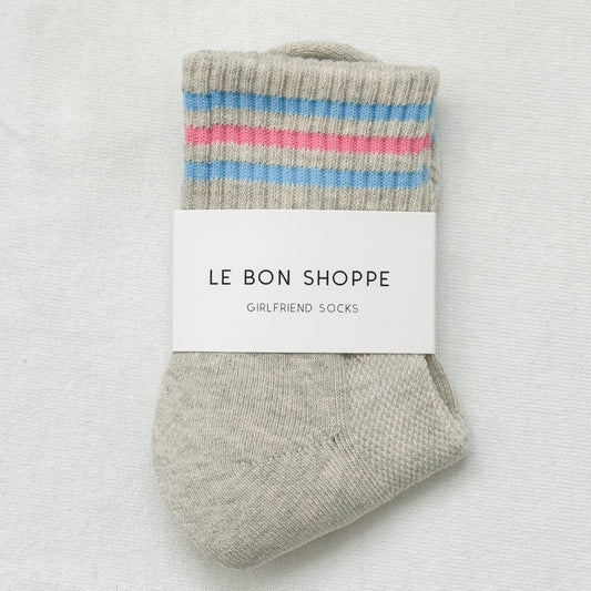 Le Bon Shoppe Bright Grey Girlfriend Socks