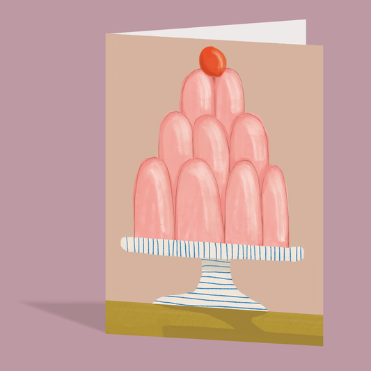 3 Tiers Hooray! Greeting Card