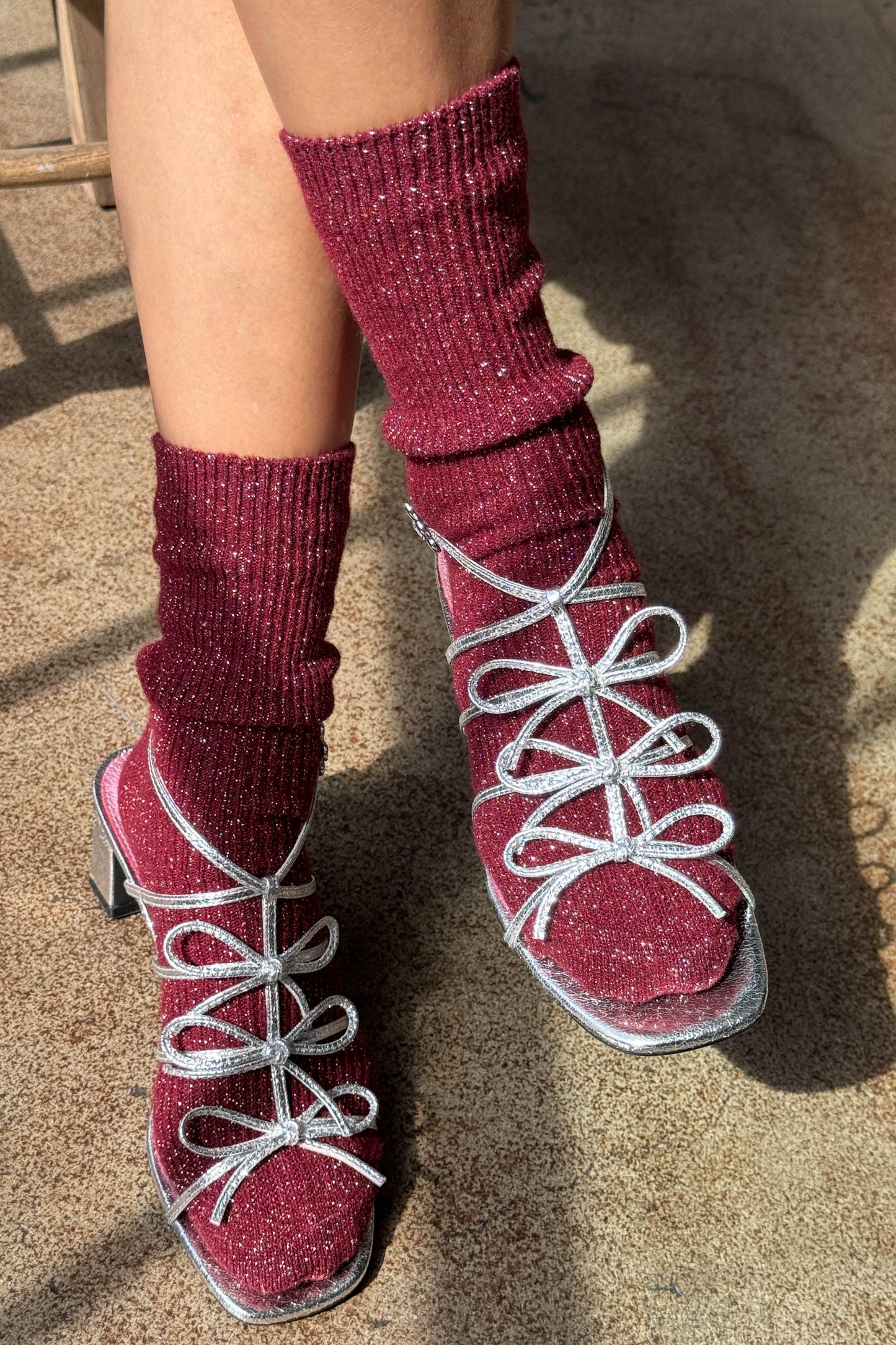 Le Bon Shoppe Wine Winter Sparkle Socks