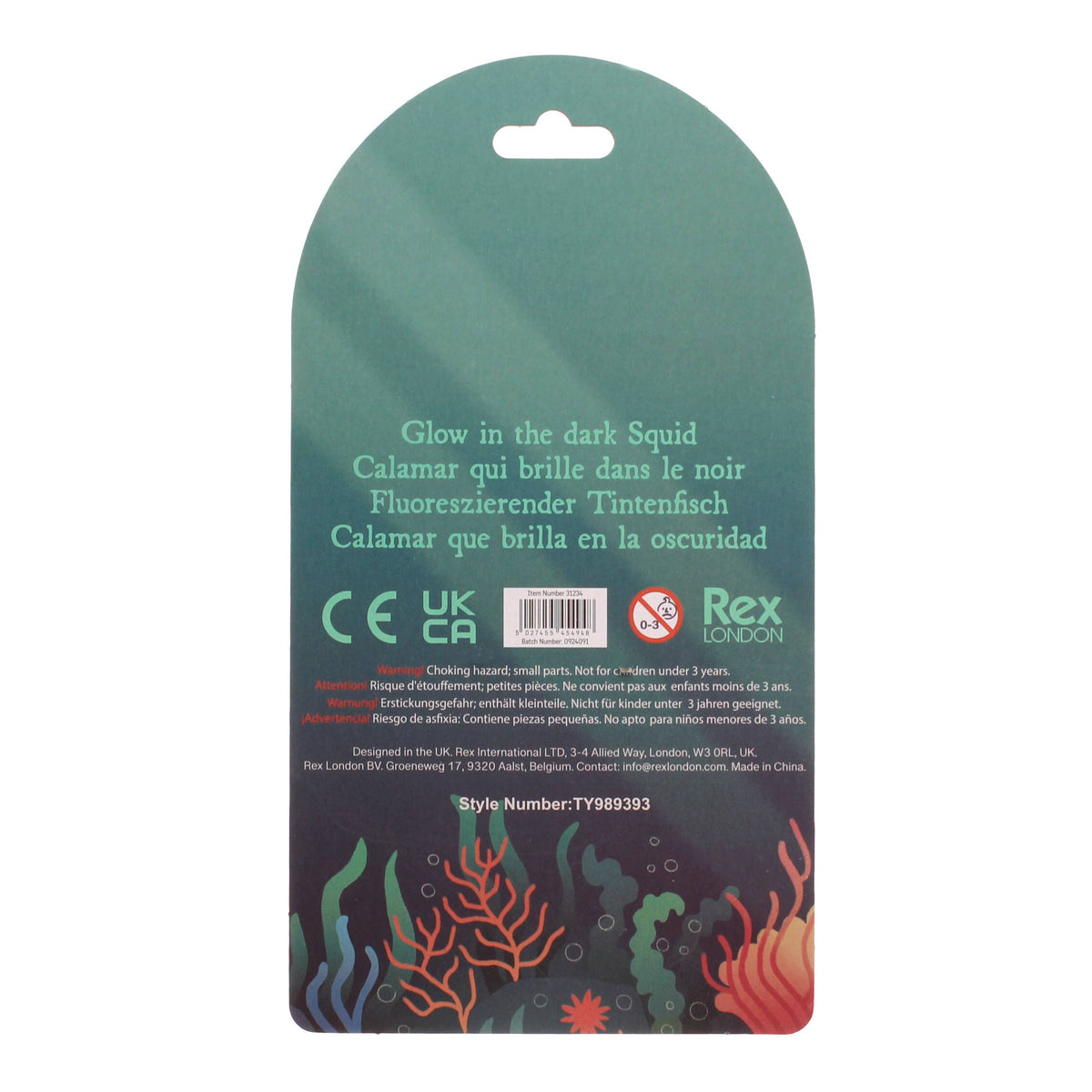 Glow In The Dark Squishy Squid