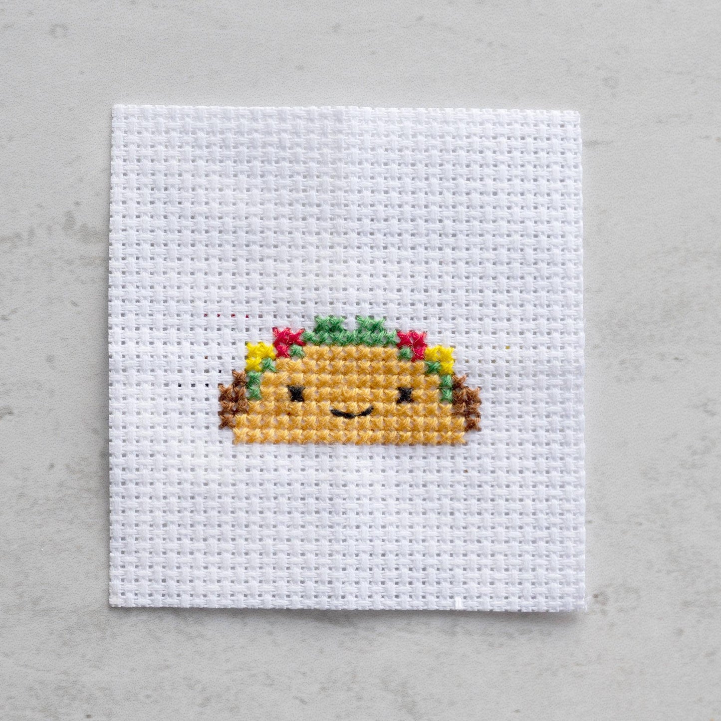 Kawaii Taco Mini Cross Stitch Kit