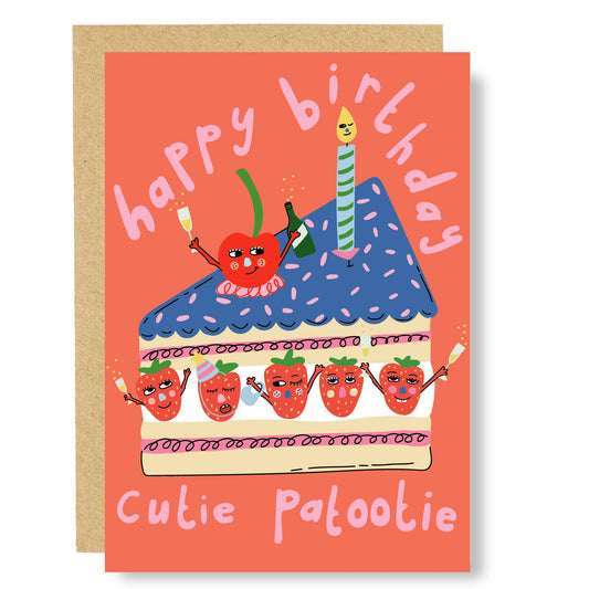 Cutie Patootie Birthday Greeting Card