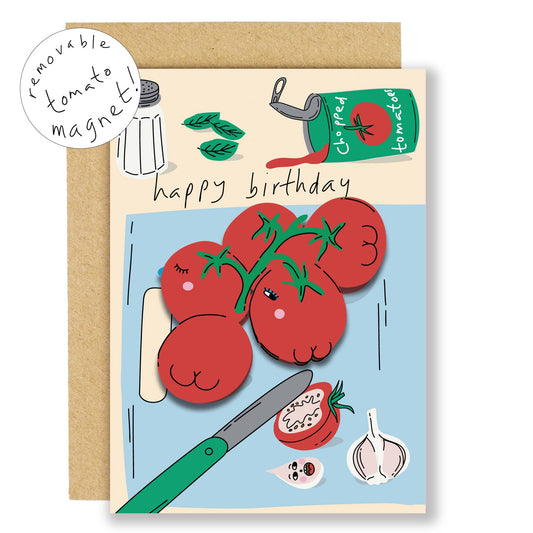 Tomato Magnet Greeting Card