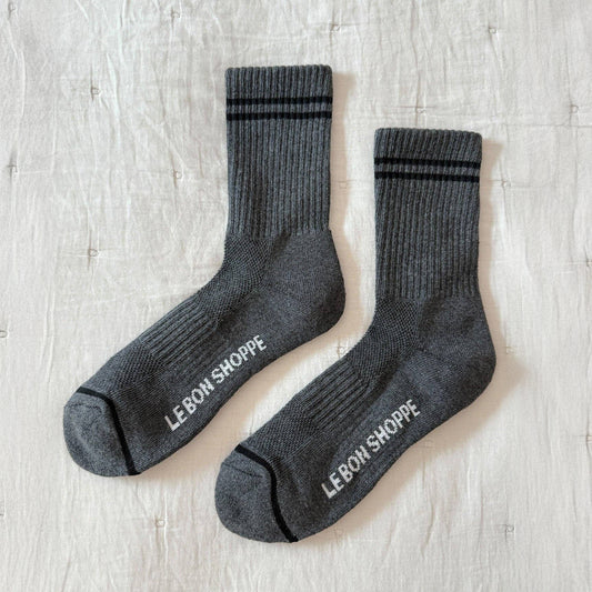 Le Bon Shoppe Charcoal Boyfriend Socks