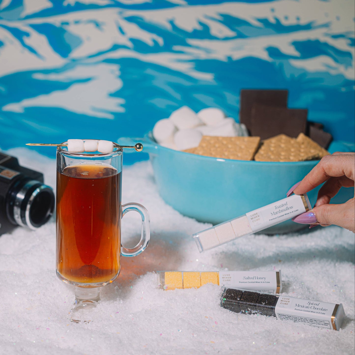 S'Mores Hot Toddy Mixer Kit Cocktail Cubes