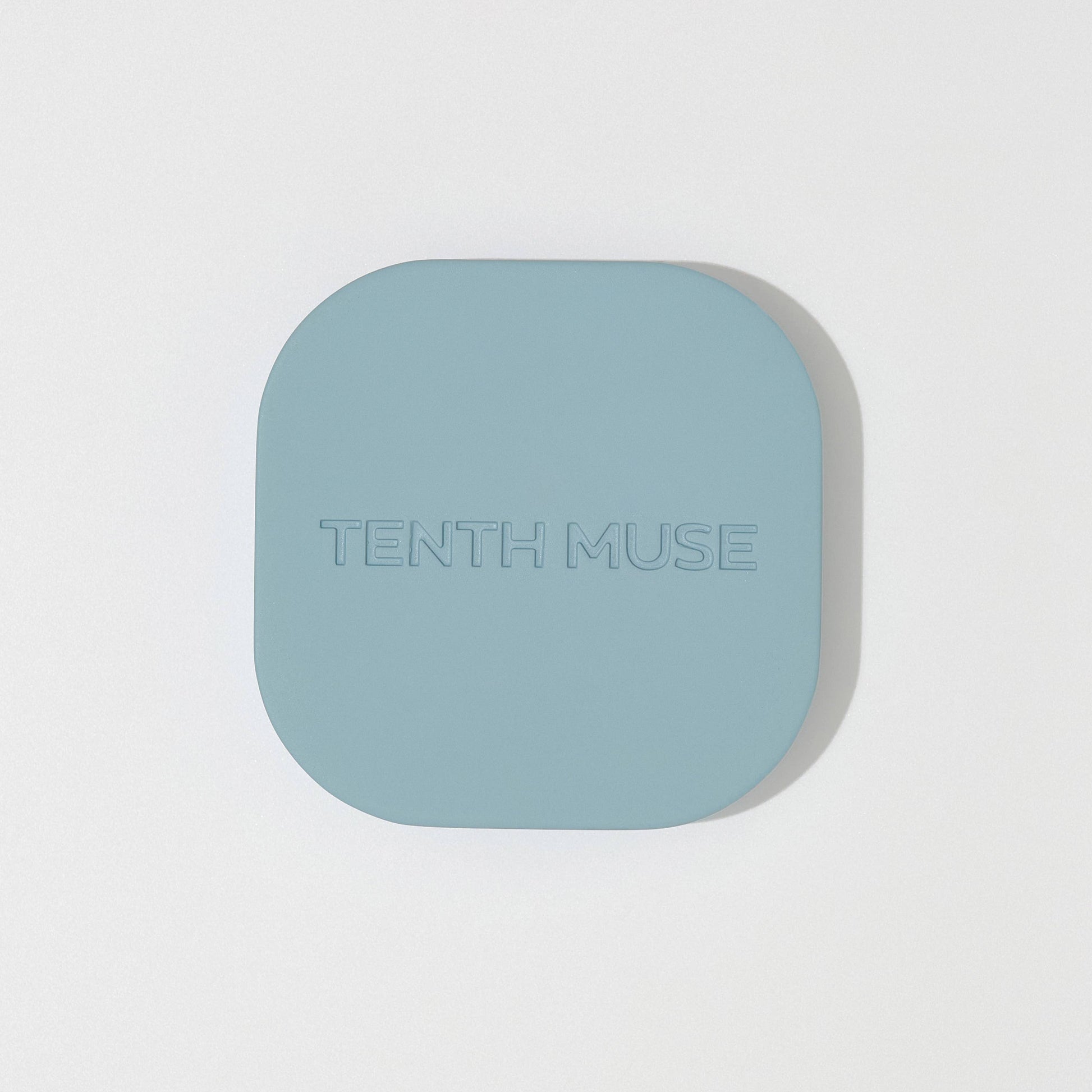 Blue square product with 'Tenth Muse' branding on a light gray background