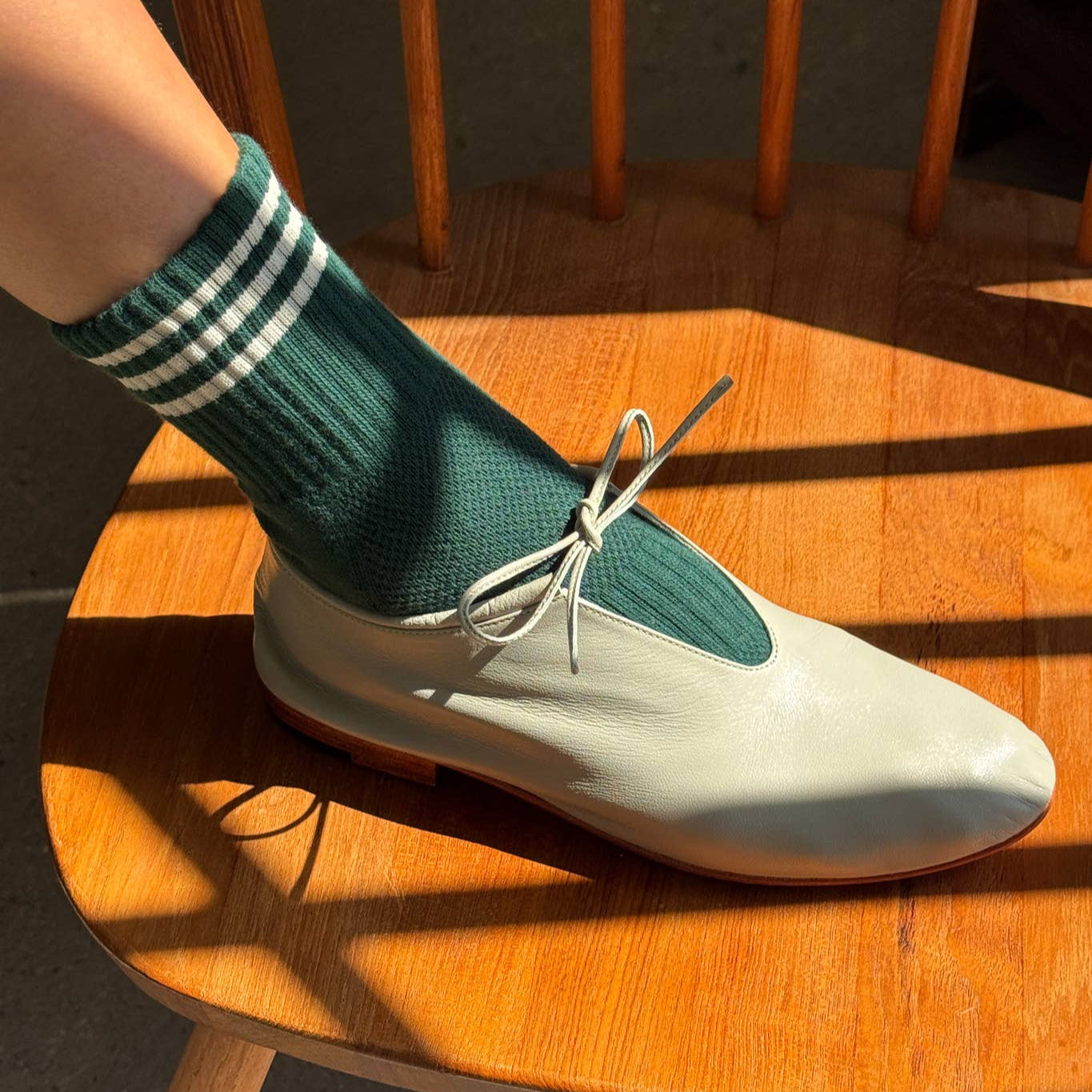 Le Bon Shoppe Hunter Green Girlfriend Socks