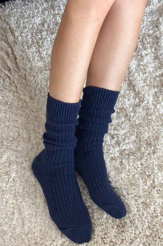 Le Bon Shoppe Navy Cottage Socks