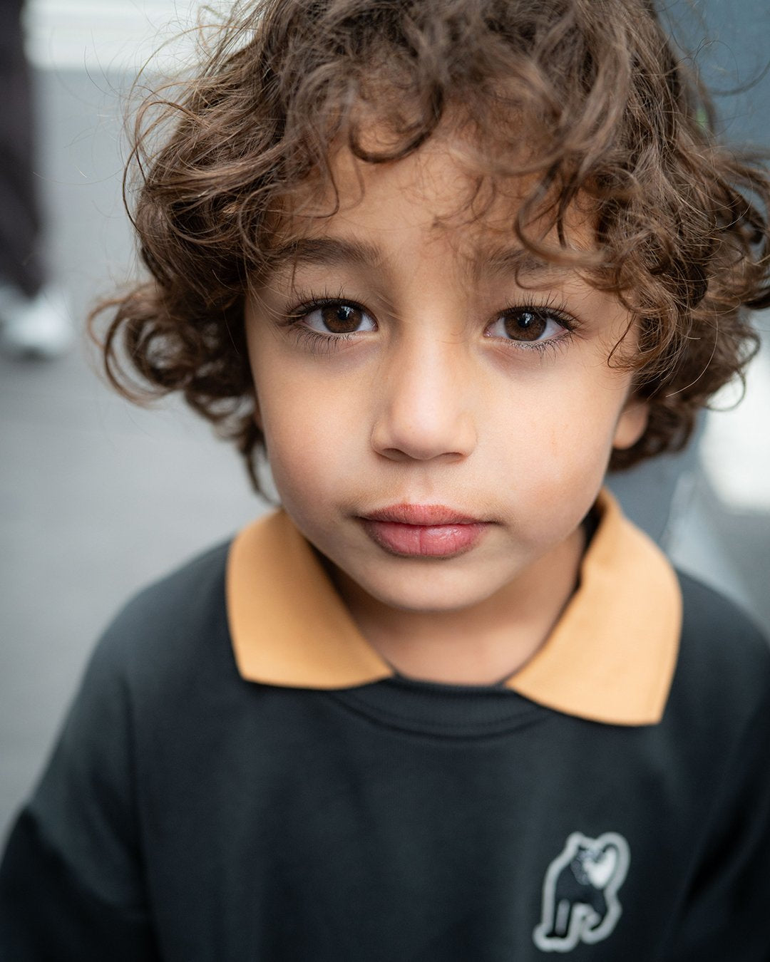 Mini Rodini Panther Patch Collar Sweatshirt