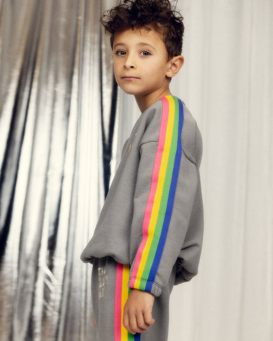 Mini Rodini The Milky Way Rainbow Panel Sweatshirt