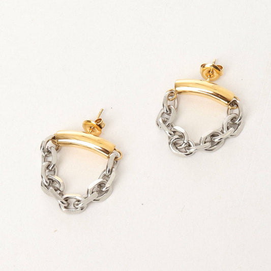 Tara Chain Hoops