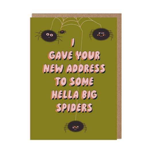 Hella Big Spiders Greeting Card