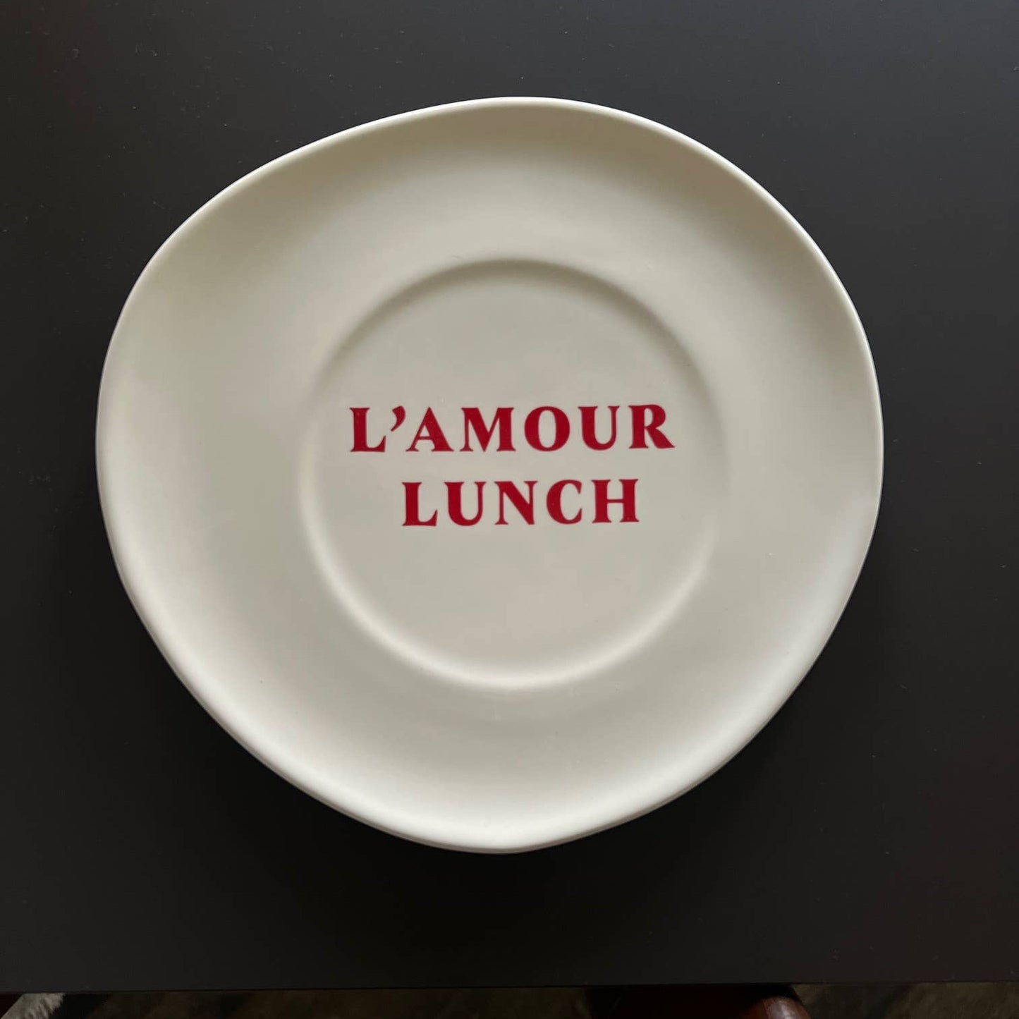 L'amour Lunch Ceramic Plate
