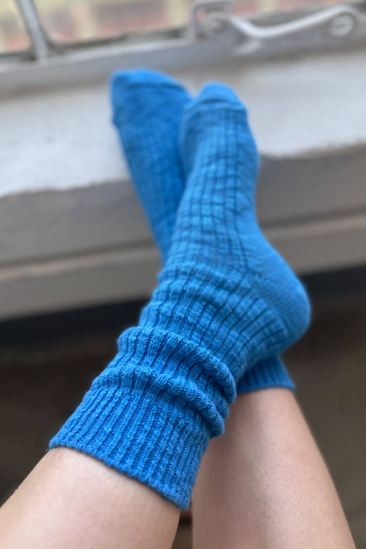 Le Bon Shoppe Laguna Blue Cottage Socks