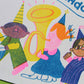 Birthday Parade - A6 Riso Greeting Card  