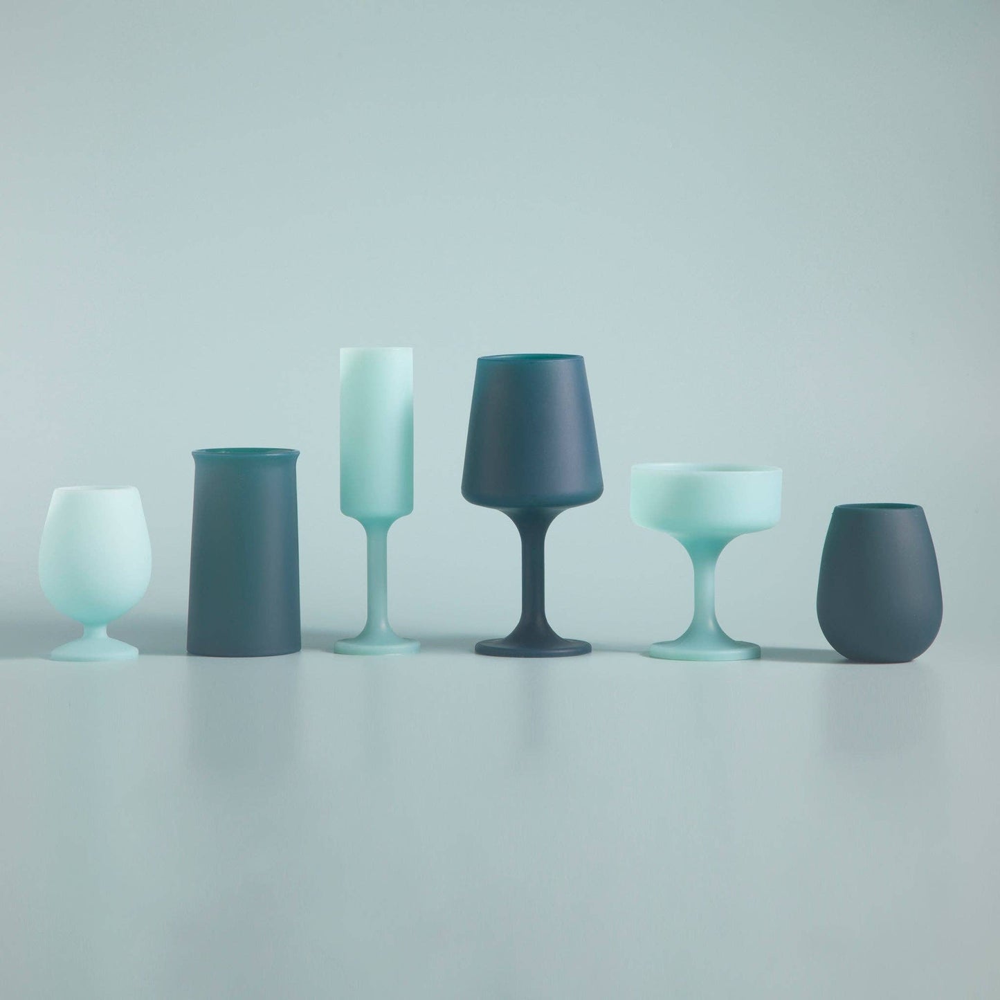 Mist + Ink Stemm Silicone Unbreaakble Wine Glasses