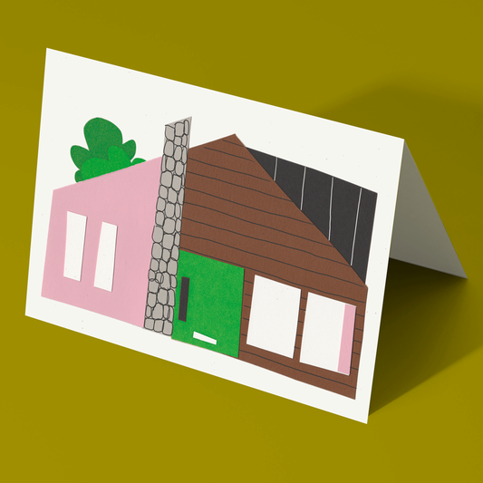 Collage House #3 Greeting Card