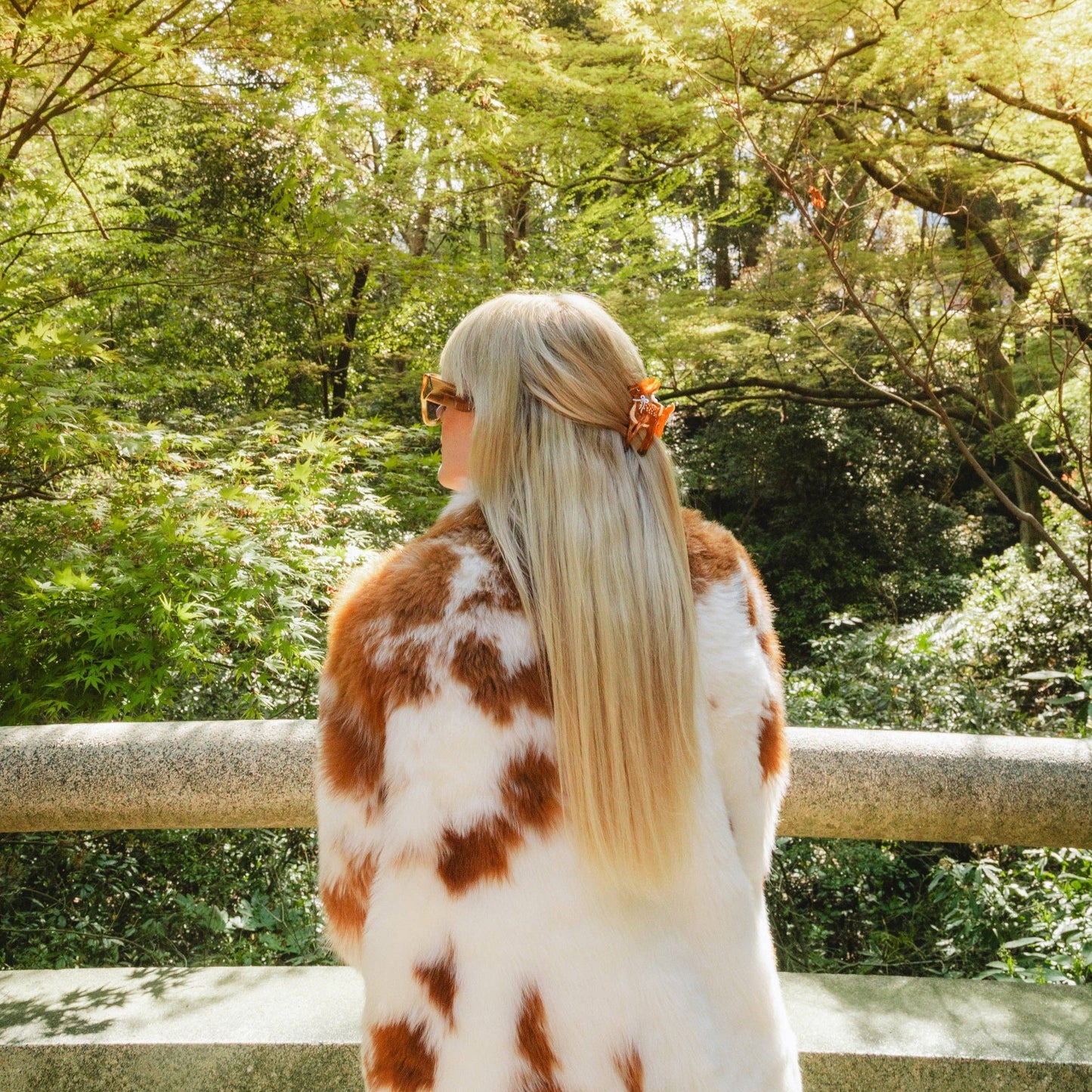 Fawn Hand-Painted Hair Claw Clip