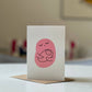 Sleeping Bean New Baby Greeting Card