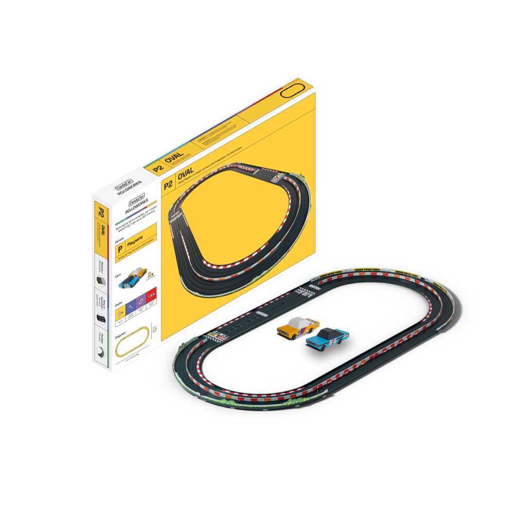 Candylab Candycar Roadworks Oval Speedway Playset