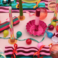 Multicoloured Stripe Pattern Christmas Crackers