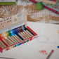 Kitpas Rice Bran Wax Crayons 16 Colours