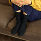 Le Bon Shoppe Black Snow Socks