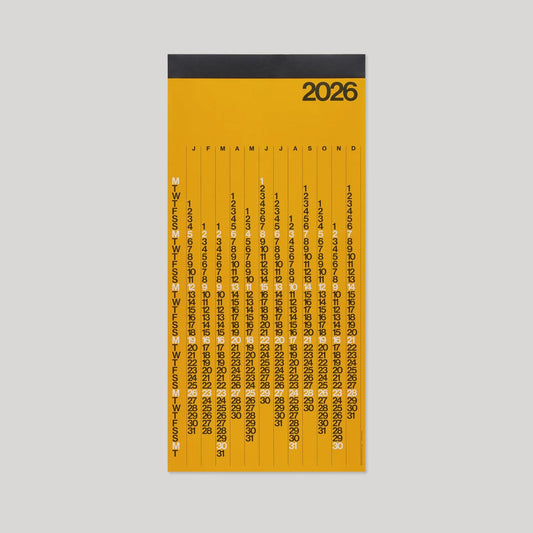 Stendig Yellow V Calendar 2026