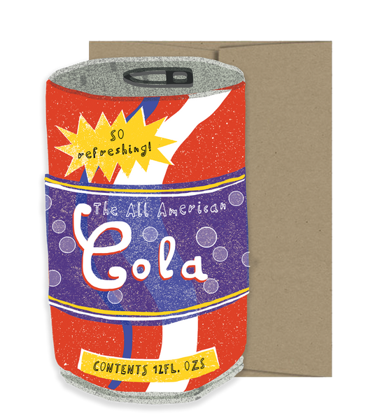 Isatopia Die Cut Cola Greeting Card