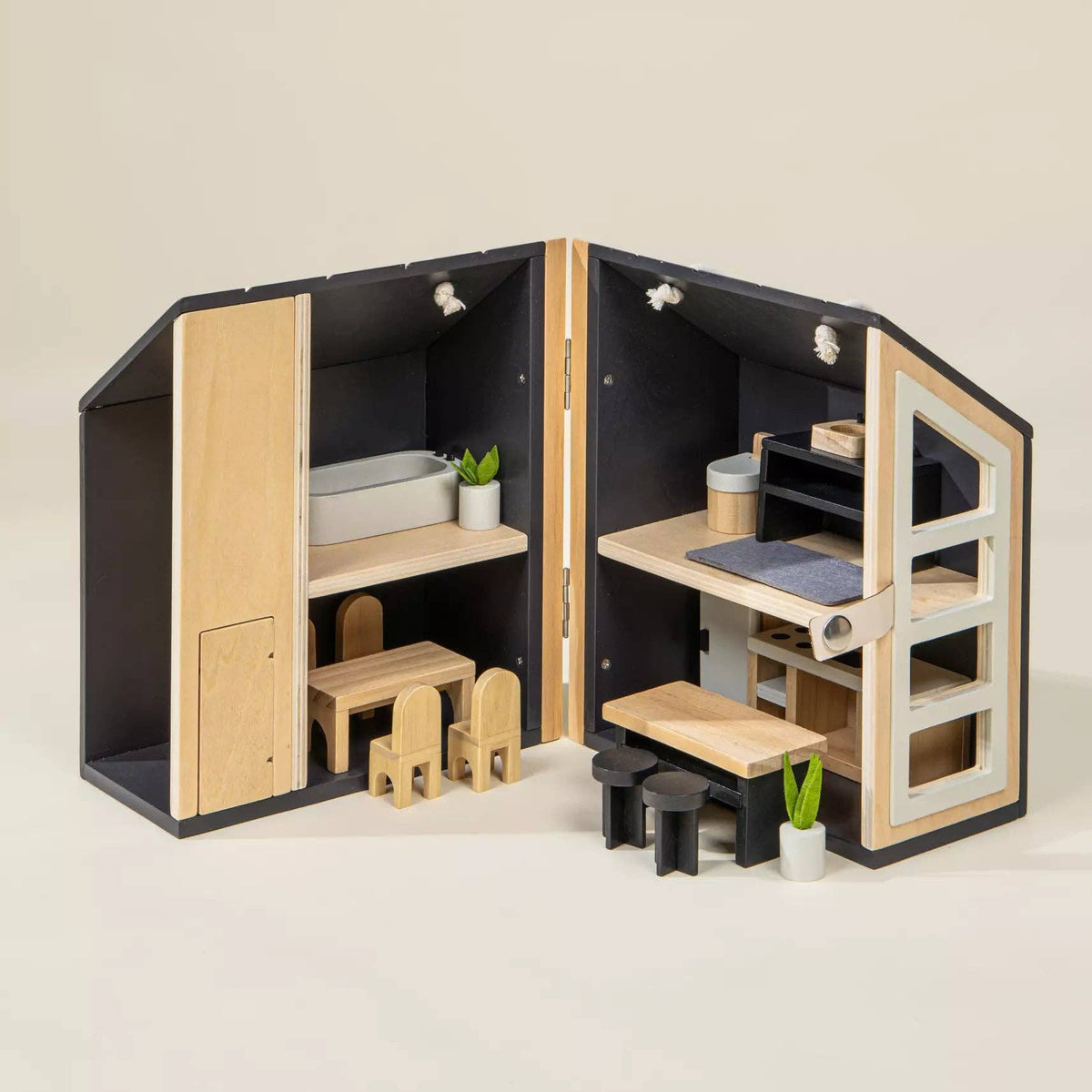 Wooden Doll House To Go