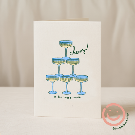 Cheers To The Happy Couple Greeting Card