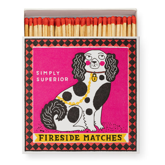 Staffordshire Figure Square Matchbox