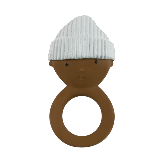 Gommu Ring Baby - Natural Rubber Teething Ring: Honey