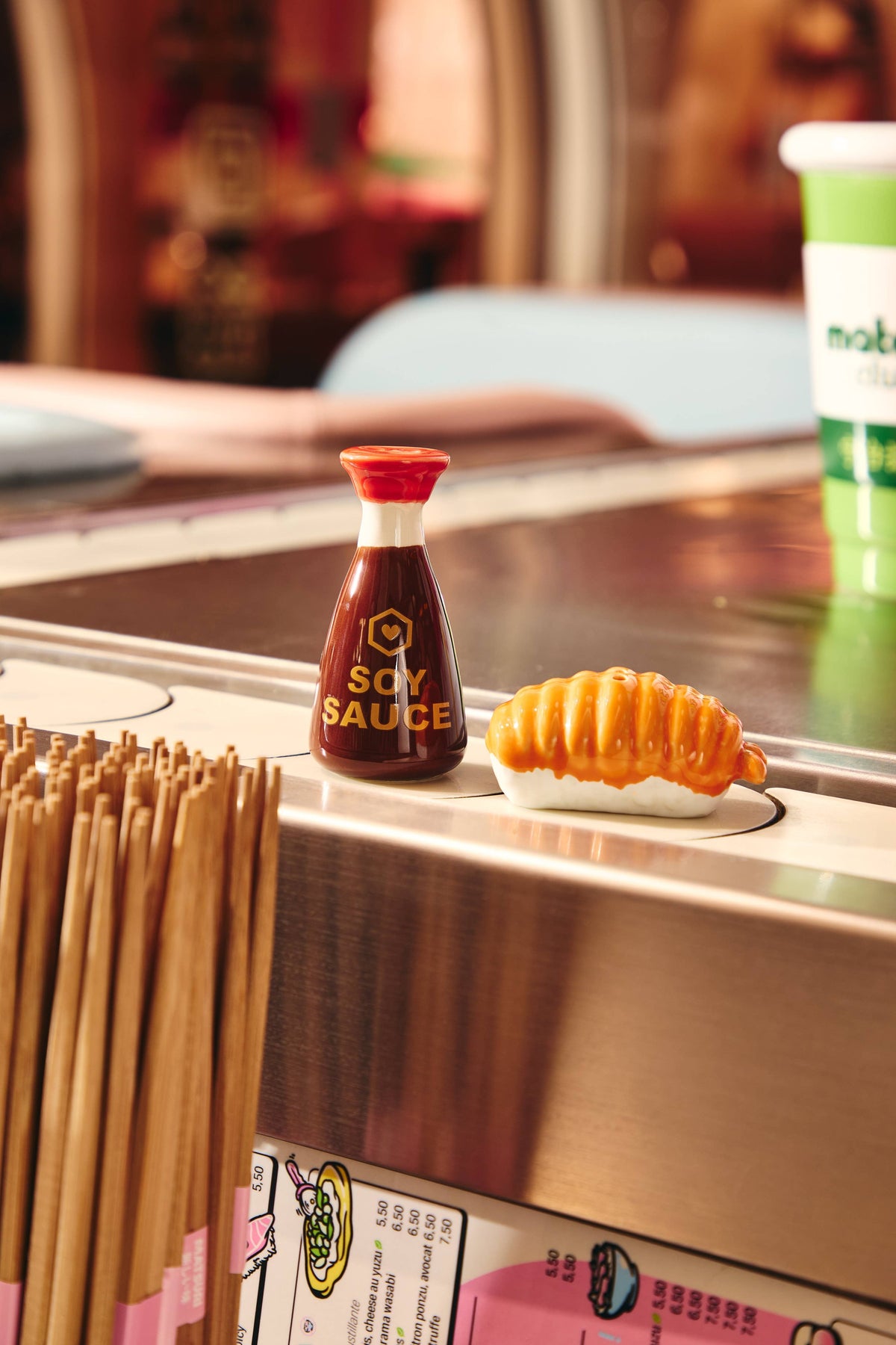 Sushi Soy Salt and Pepper Shakers