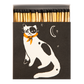 Black Spotted Kitten Square Safety Matches