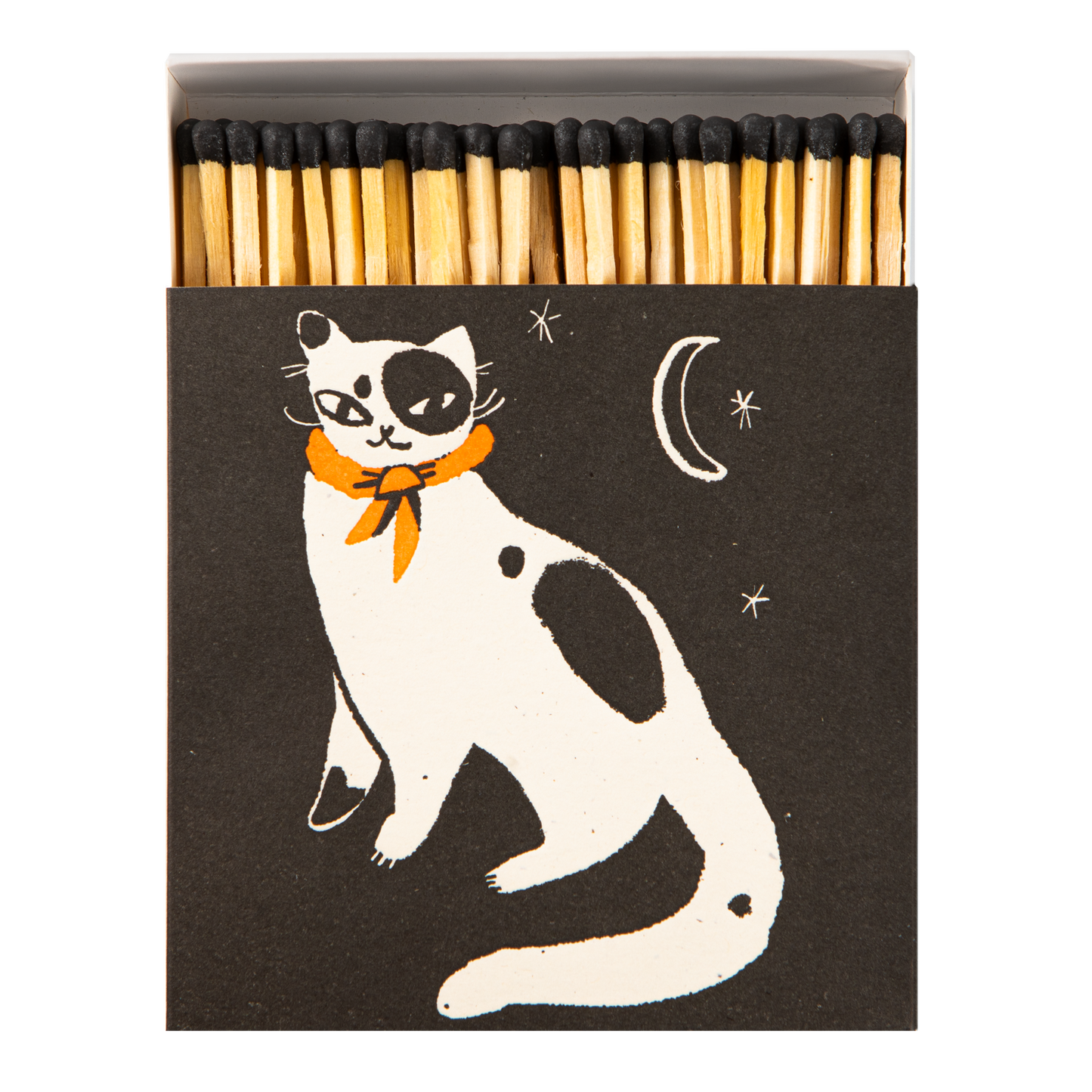 Black Spotted Kitten Square Safety Matches