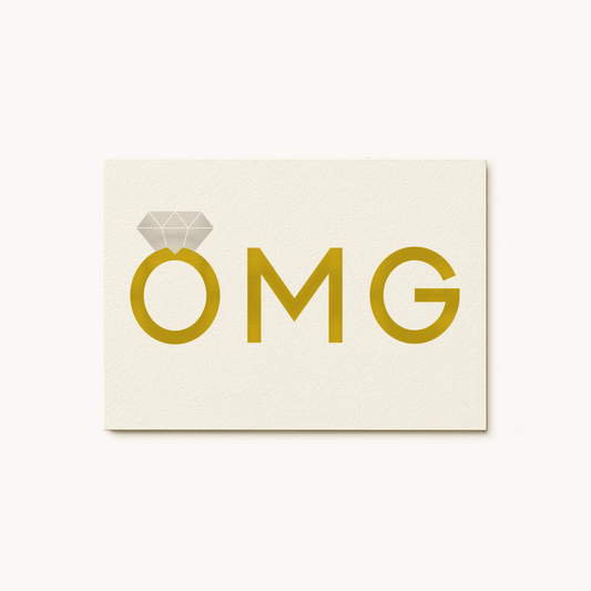 OMG Metallic Greeting Card